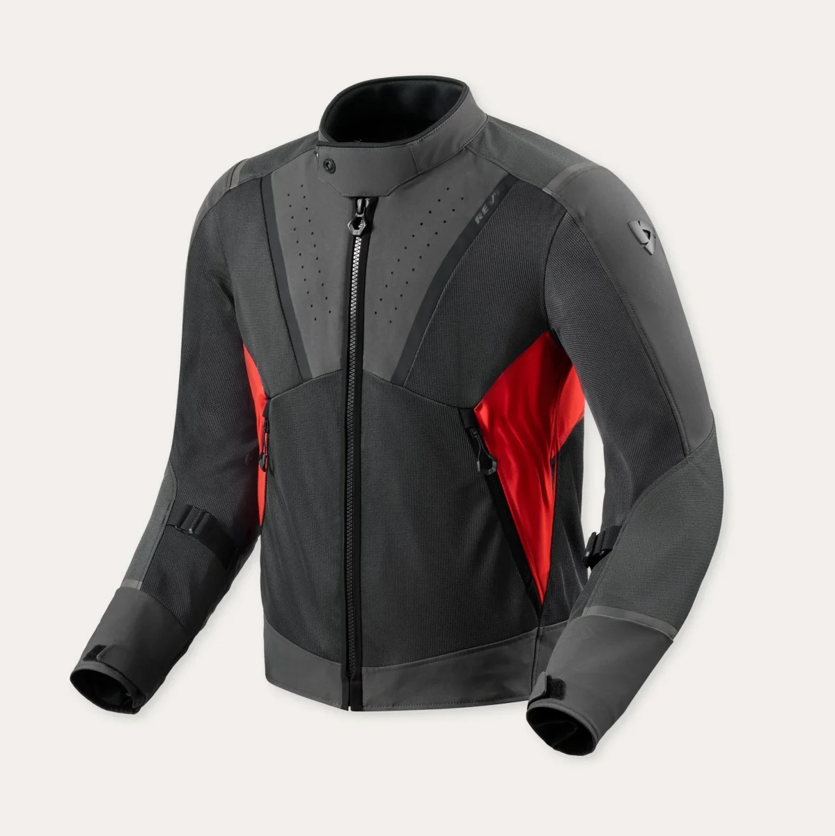 REV'IT BLUSÃO AIR WAVE 4 PRETO / VERMELHO - Image 2