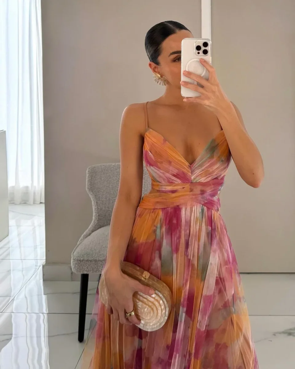 Giselle | Encantador vestido maxi com estampado floral - Image 9