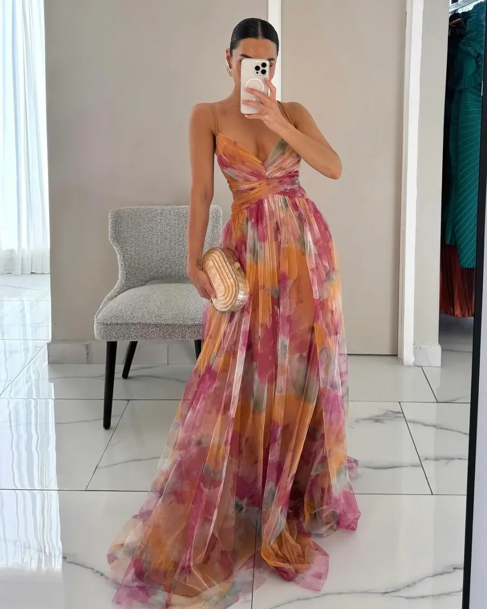 Giselle | Encantador vestido maxi com estampado floral - Image 3