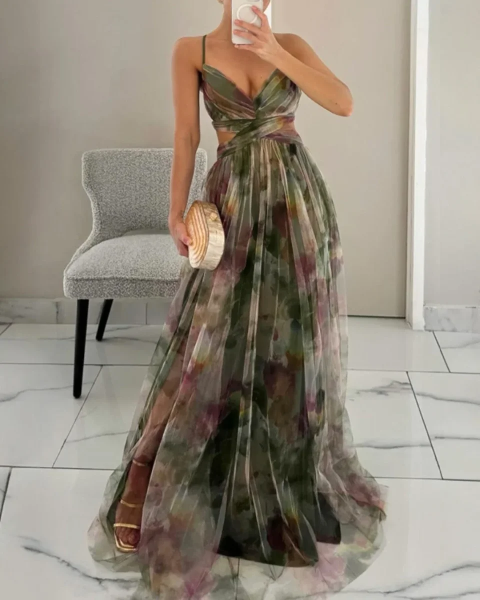 Giselle | Encantador vestido maxi com estampado floral - Image 4
