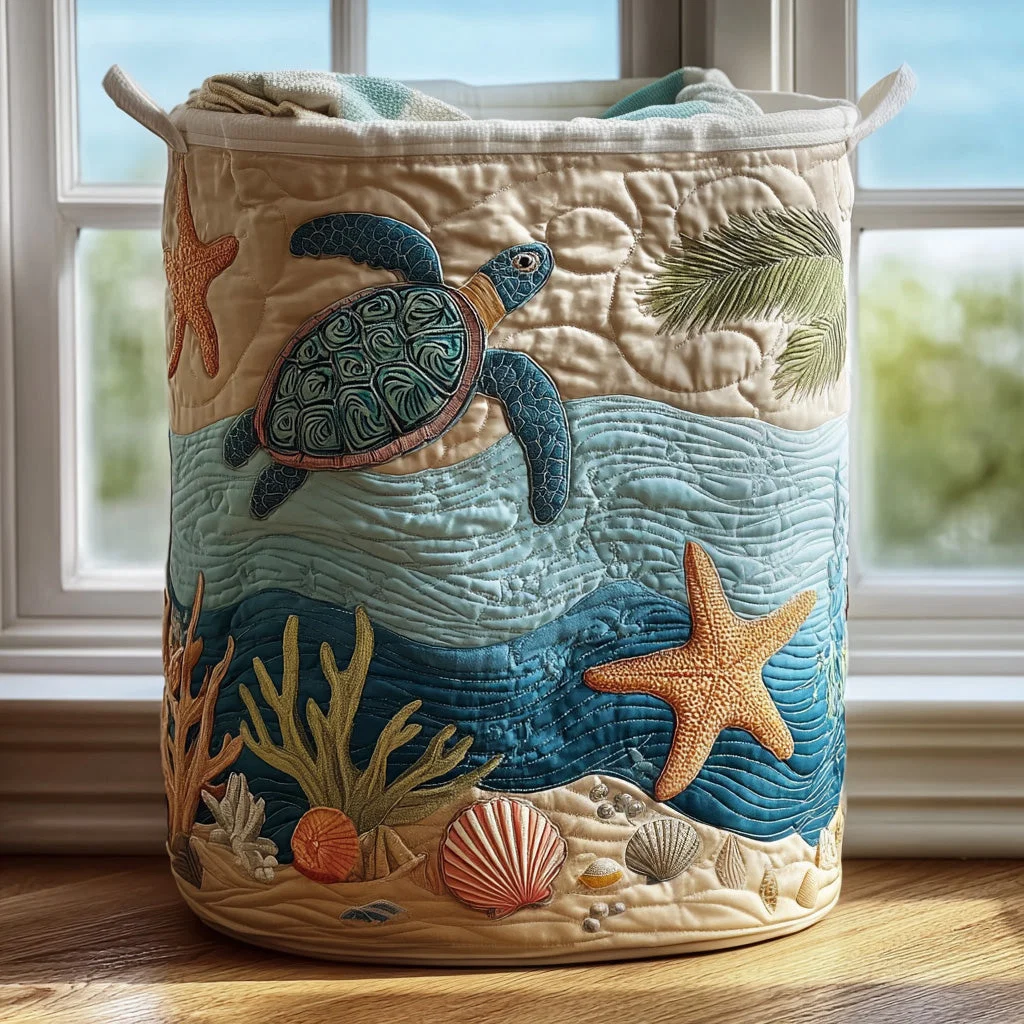 CORAL | Cesto de roupa suja «COASTAL HARMONY» - Image 2