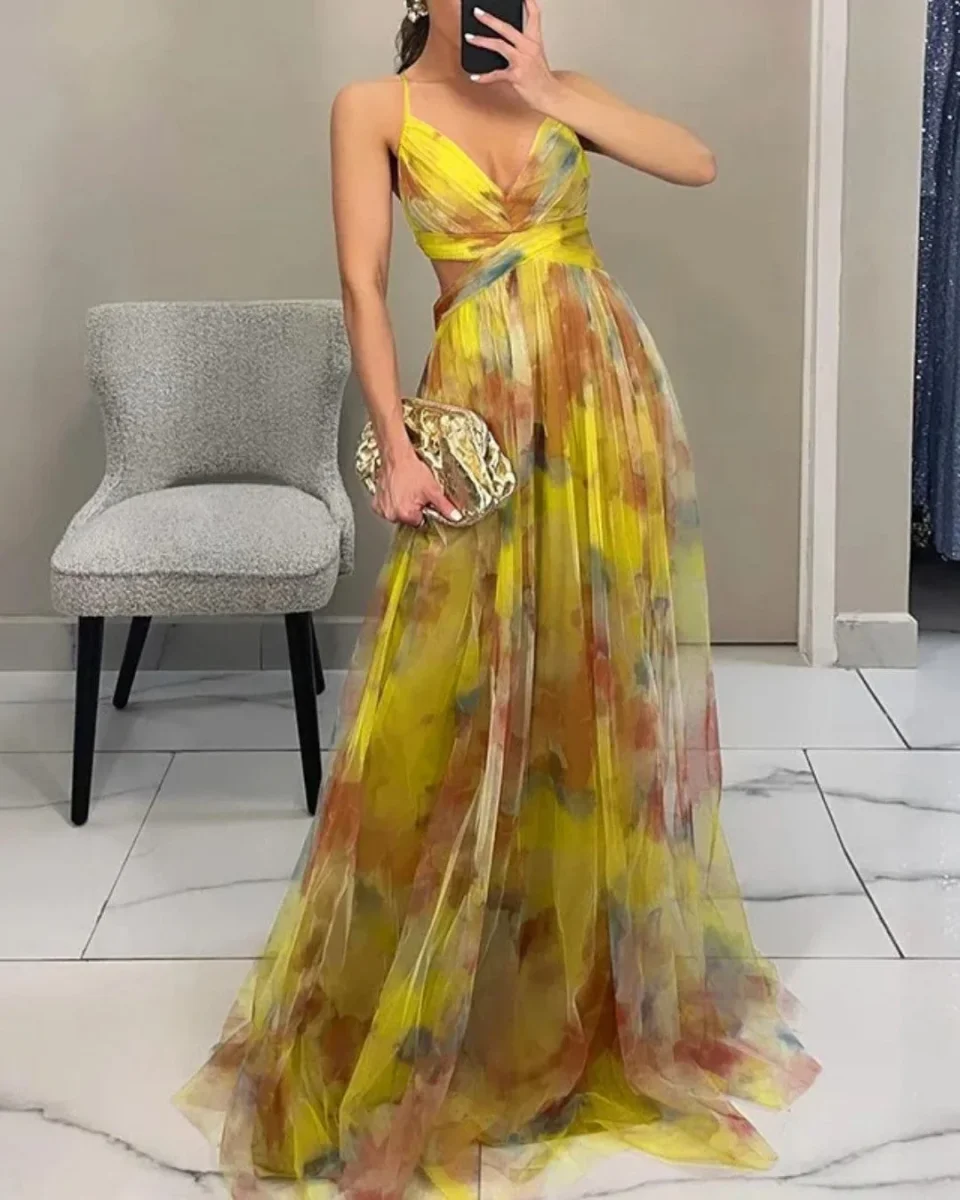 Giselle | Encantador vestido maxi com estampado floral - Image 5