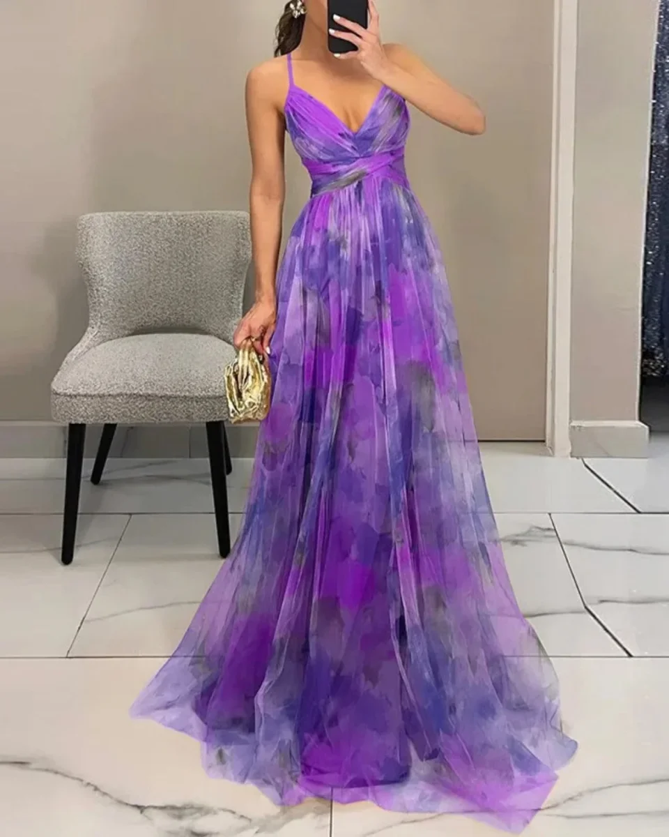 Giselle | Encantador vestido maxi com estampado floral - Image 7
