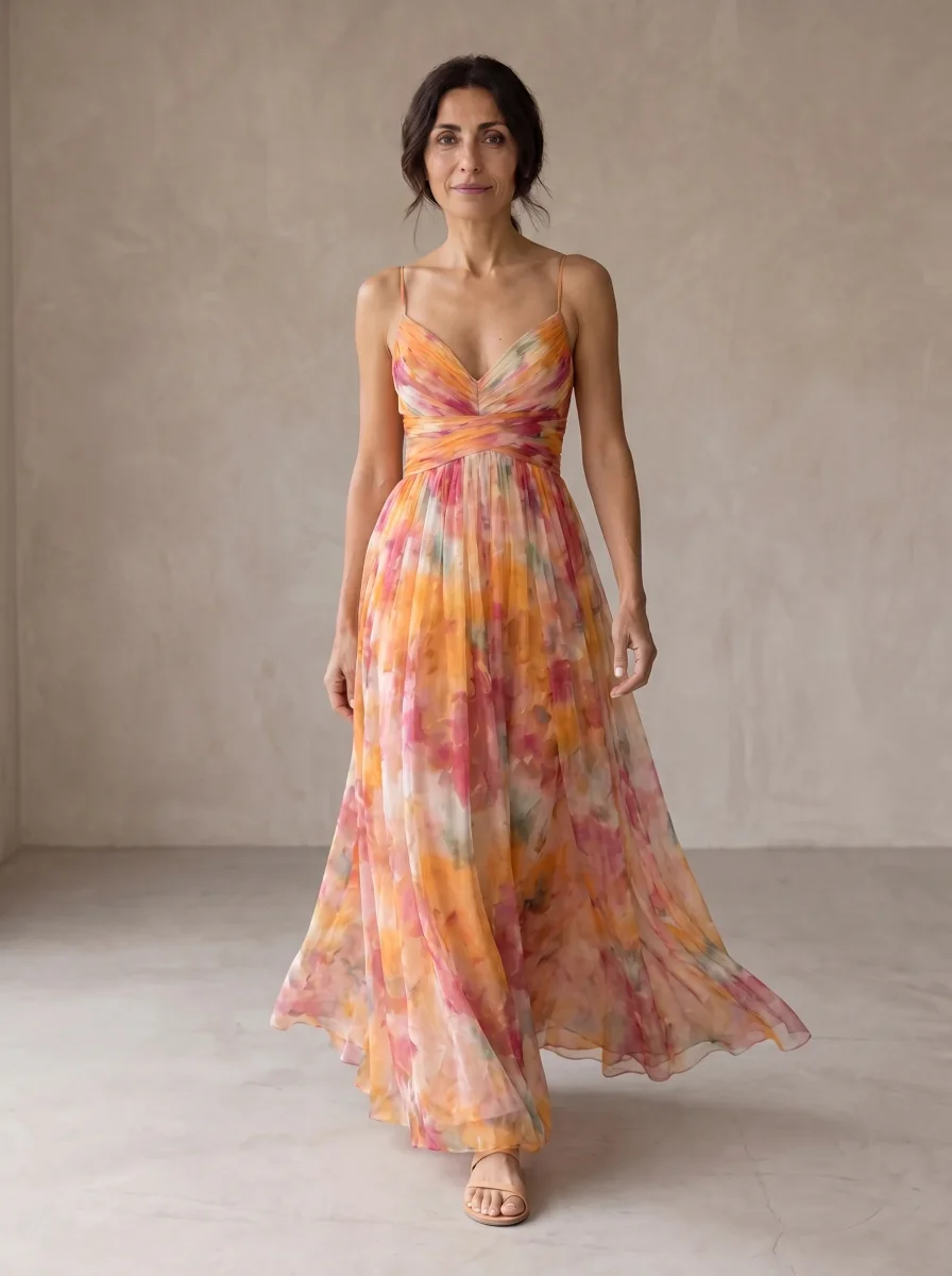 Giselle | Encantador vestido maxi com estampado floral - Image 2