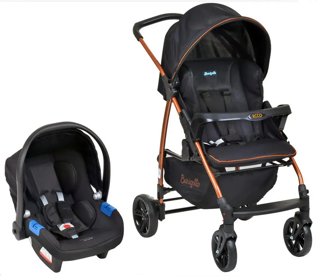 Carrinho Travel System Ecco Preto Cobre + Tounring X – Burigotto - Image 2
